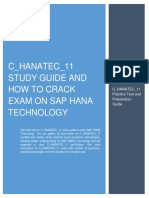 C - HANATEC - 11 Study Guide and How To Crack Exam On Sap Hana Technology