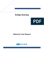 Bridge Bearing: Material Test Report