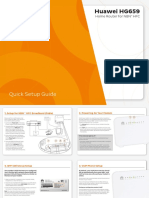 Huawei HG659: Quick Setup Guide