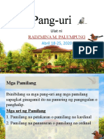 Palumpung Radzmina Fil 209 Pang Uri Mga Pamilang at Panlaping Maka Uri