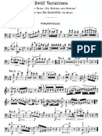 Beethoven - 12 Variations On 'Ein Mädchen Oder Weibchen', Op.66 - VLC