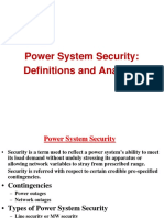 Power System Security: Definitions and Analysis