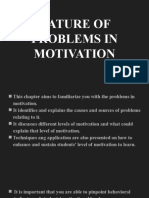 Nature of Problems in Motivation (Educ3-Report)