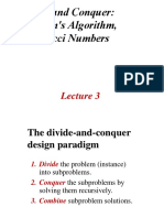 D&C: Strassen's Algorithm, Fibonacci, Matrix Multiplication
