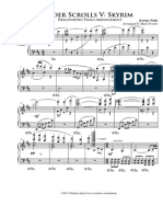 Skyrim (Mark Fowler Cover) - Dragonborn (Piano Score).pdf