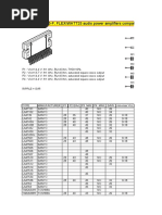 HZIP25-F, FLEXIWATT25 Audio Power Amplifiers Compatibility List