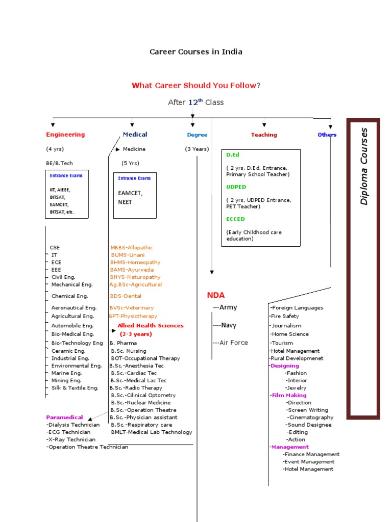 Career Options After 12th in India | PDF | Health Care | Academia
