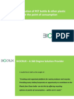 Biocrux - Sustainable Solution For Bottle and Other Plastic Waste PDF