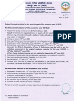 Note Revised Schedule For The Remaining Part of The Academic Year 2019 20 20.04.2020