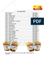 Daftar Menu Es Teh Poci