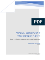 Analisis, Descripción y Validacion de Puesto