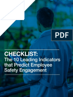 Checklist:: The 10 Leading Indicators That Predict Employee Safety Engagement