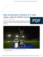 Guia Do Brasileiro Feminino A-1 - Tudo Sobre A Elite Do Futebol Nacional - Confederação Brasileira de Futebol