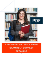 Languagecert Iesol Exam Exam Help Booklet Speaking