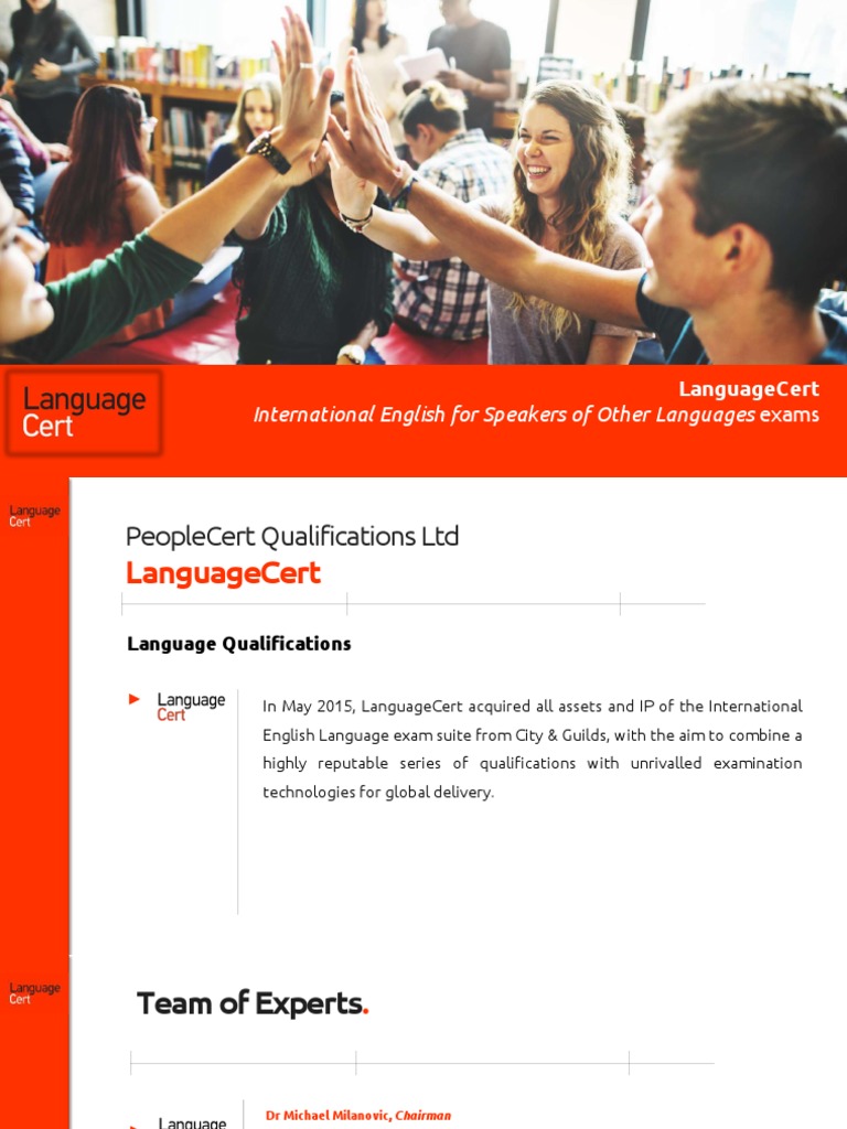 LanguageCert ESOL Exam Overview | PDF | Applied Linguistics | Test ...