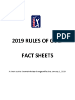 2019 Rules of Golf PGA Tour Shortcuts C