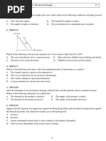 2.1 Demand and Supply