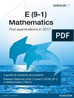 GCSE 9-1 Mathematics Parent-Student Guide