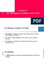 W5 PWPT Tax Planning, Avoidance Evasion Sem 2 2019-2020