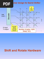 NXN Crossbar Design For Barrel Shifter: X-Input Y-Output