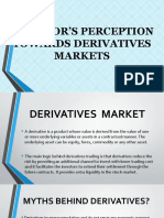 INVESTOR’S PERCEPTION TOWARDS DERIVATIVES MARKETS