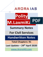 Polity Handwritten Notes Chapter 1 To 91 PDF