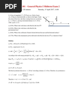 PHYS 101 - General Physics I Midterm Exam 2: Duration: 120 Minutes Saturday, 15 April 2017, 14:00