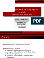 Part 1 Mathematical Language and Symbols