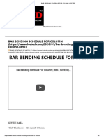 Bar Bending Schedule For Column - Lceted PDF