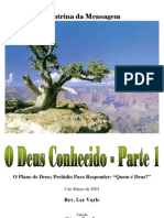 O Deus Conhecido - Parte 1