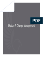 Module 7: Change Management