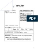 Year 10 Lesson Plan Thursday 24 05 2019