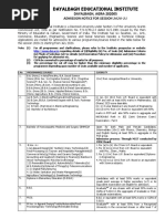 Admission Notification 2020-21