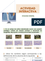 ACTIVIDAD INTERACTIVA Ecologia Vegetal