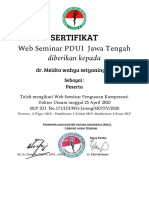 Sertifikat: Web Seminar PDUI Jawa Tengah