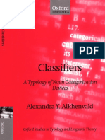 Classifiers A Typology of Noun Categorization Devi PDF
