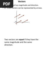 Lecture 2 - Vectors and Scalars