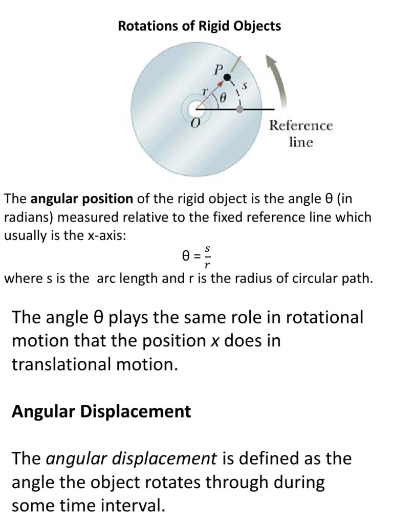 Understanding Rotations of Rigid Objects | PDF | Speed | Angle