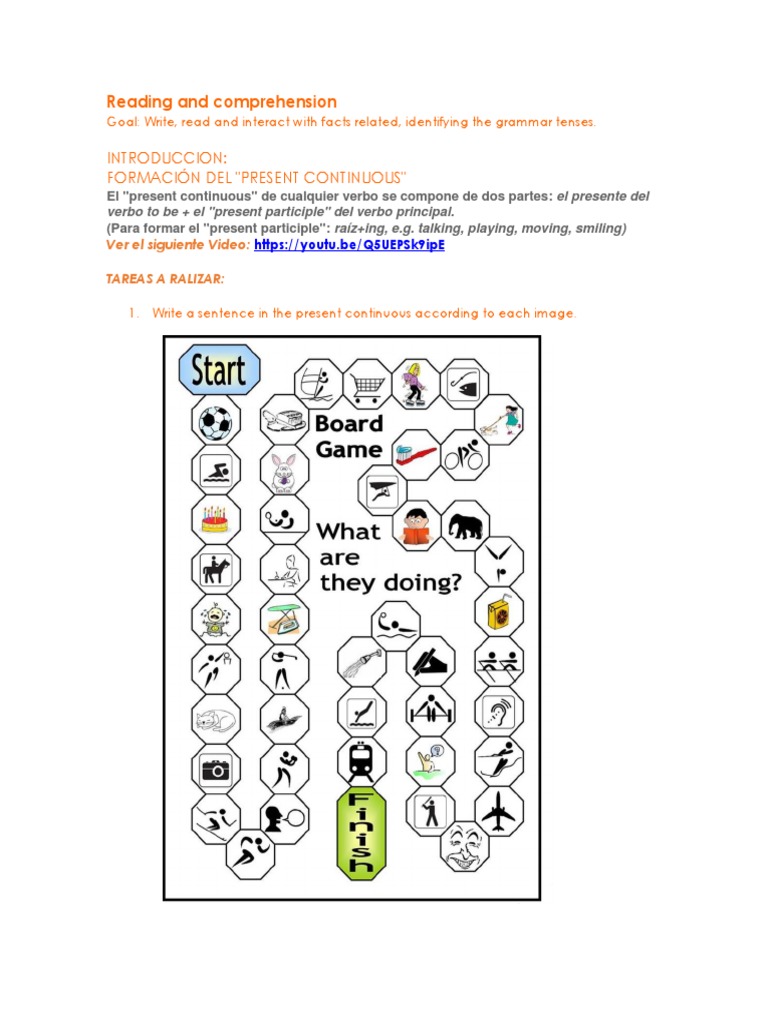 Tema 1. Present Continuous | PDF