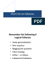 3 Fallacies