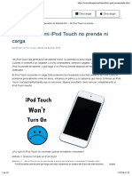 Qué Hacer Si El Ipod Touch No Enciende