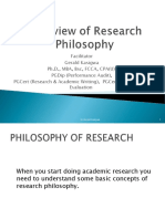 Research Methodology and Philosophy
