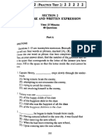 TOEFL Practice Test Structure