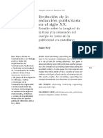 Vista de Evolución de la redacción publicitaria en el siglo XX_ estudio sobre la longitud de la frase y la extensión del cuerpo de texto en la publicidad en castellano