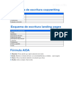 Esquema de Escritura Copywriting y Landing Page