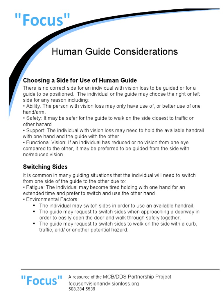 Considerations for Effective Guiding Techniques for Individuals with ...