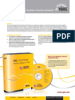 (Universal Desktop Converter Software) : IGEL Technology Data Sheet