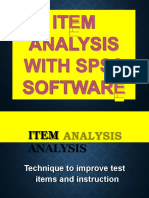 Item Analysis SPSS