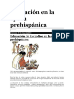 Educación en La Época Prehispánica Sandra Santos