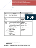 Timetable CAPE July 2020 PDF